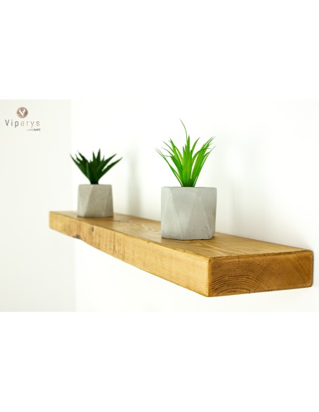 Étagère flottante rustique en épicéa – 14,5 × 4,5 cm