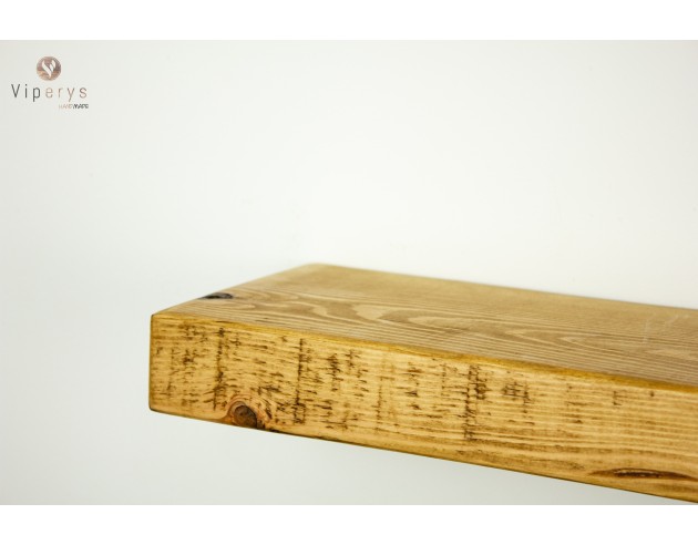 Étagère flottante rustique en épicéa – 22 × 4,5 cm