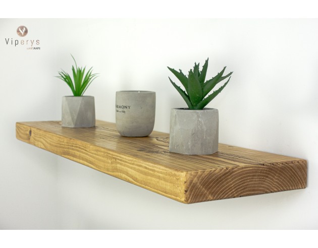 Étagère flottante rustique en épicéa – 22 × 4,5 cm