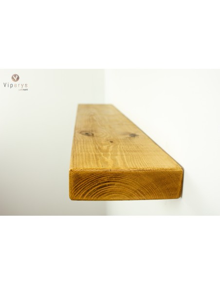 Étagère flottante rustique en épicéa – 14,5 × 4,5 cm