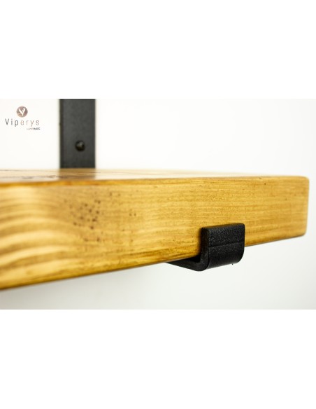 Étagère murale en épicéa sur équerres inversées – 22 × 4,5 cm