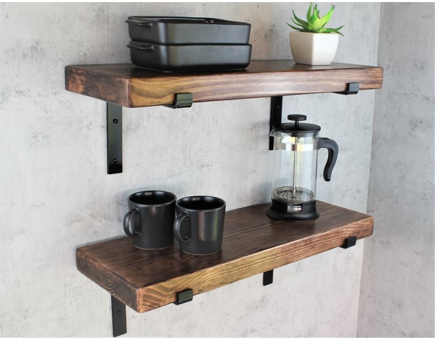 Rustic shelf with Lipped metal... Rustic shelf with Lipped metal...