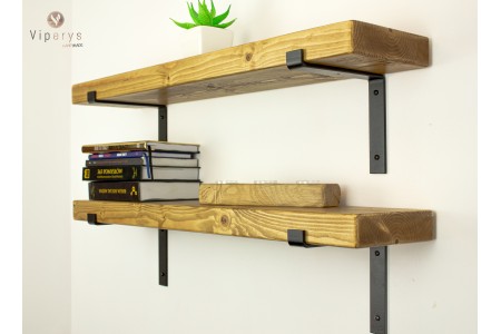 Rustic shelf with Lipped...