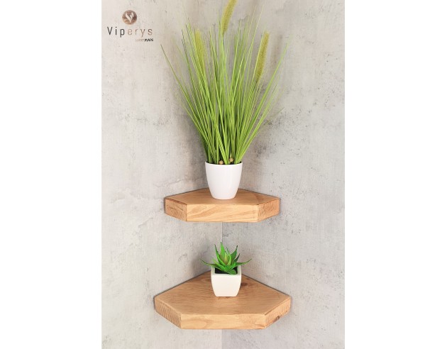 Diamond Rustic corner shelf