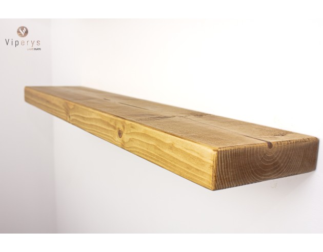 Étagère flottante rustique en épicéa – 17 × 4,5 cm
