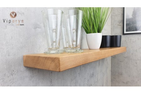 Étagère flottante en chêne massif – 20 × 4 cm 2