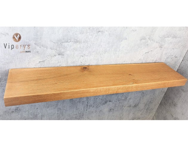 Étagère flottante en chêne massif – 20 × 4 cm