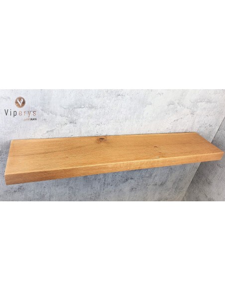 Étagère flottante en chêne massif – 25 × 4 cm