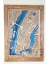 3d wooden epoxy map