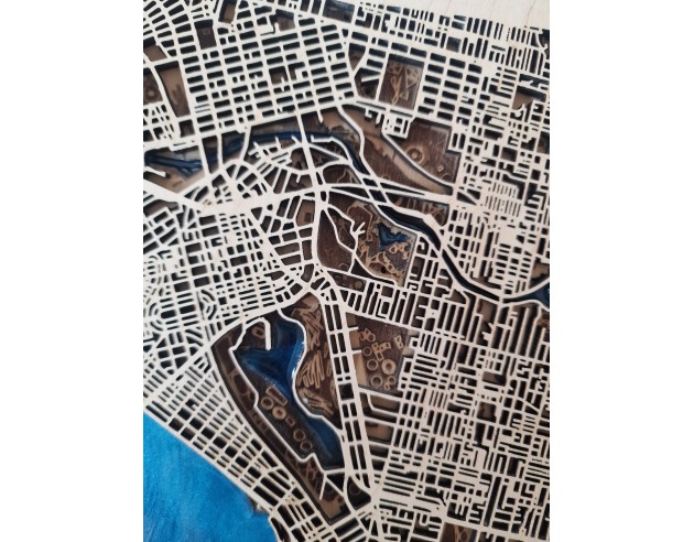 Mapa Miasta 3D z Żywicą i Czarną... Mapa Miasta 3D z Żywicą i Czarną...