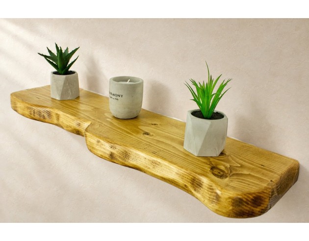 Extra Live edge Rustic floating shelves 22cm x 4.5cm