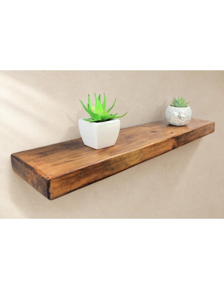 Étagère flottante rustique en épicéa – 17 × 4,5 cm