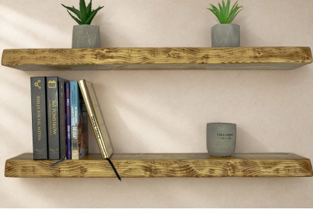 Live Edge Rustic floating shelves 30cm x 4cm