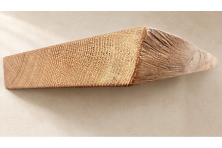 Live edge Schwebendes Eichenregal 25cm x 4cm