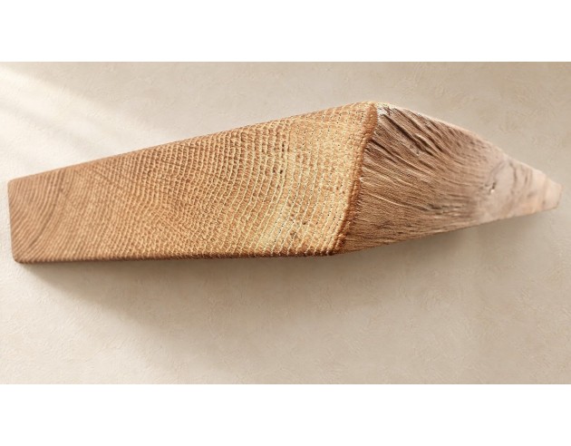 Live edge Schwebendes Eichenregal 25cm x 4cm