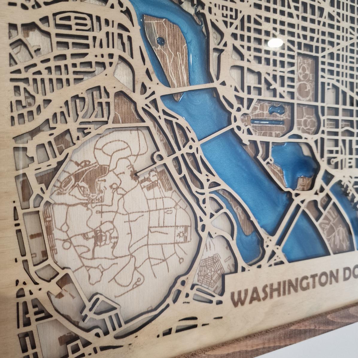 Washington D.C. 3D map