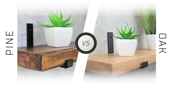 Choosing Between Pine and Oak: The Pros and Cons of Different Woods for Floating Shelves